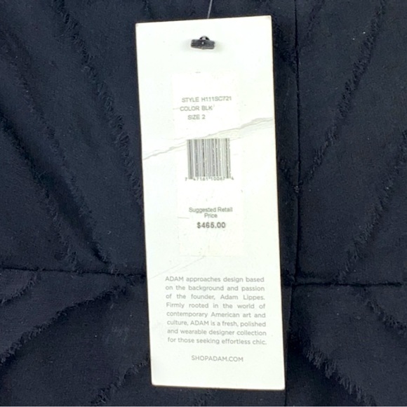 NWT Adam Lippes 100% Silk Tiered Raw Mini Cocktail Strapless Dress LBD Size 2 - Picture 4 of 14